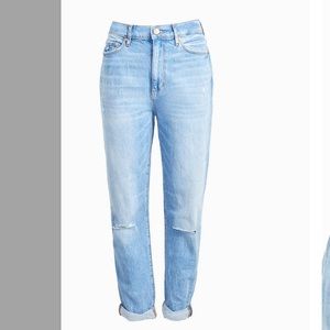 Loft High Waisted Boyfriend Jeans Petite